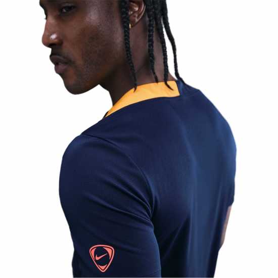 Мъжки тениски и фланелки Nike Strike Short-Sleeve Football Top Adults Blue/Orange Nike Strike Short-Sleeve Football Top Adults Blue/Orange Мъжки тениски и фланелки