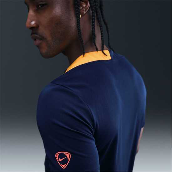 Мъжки тениски и фланелки Nike Strike Short-Sleeve Football Top Adults Blue/Orange Nike Strike Short-Sleeve Football Top Adults Blue/Orange Мъжки тениски и фланелки