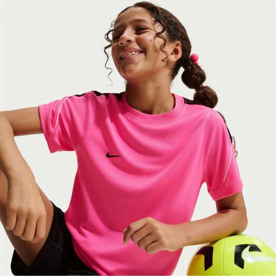 Nike Strike Short-Sleeve Football Top Juniors Pink/Black Nike Strike Short-Sleeve Football Top Juniors Pink/Black