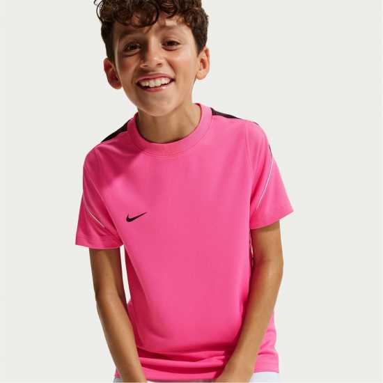 Nike Strike Short-Sleeve Football Top Juniors Pink/Black Nike Strike Short-Sleeve Football Top Juniors Pink/Black