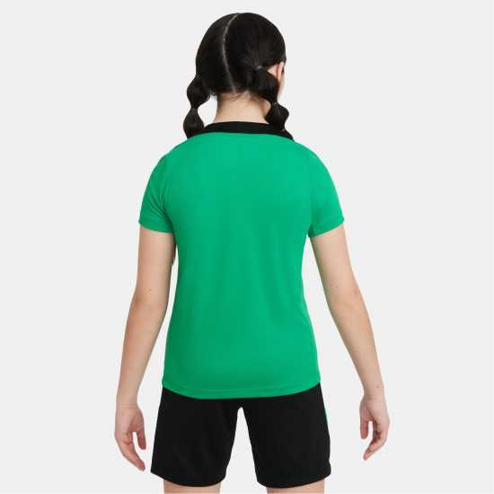 Nike Strike Short-Sleeve Football Top Juniors Зелено Детски тениски и фланелки
