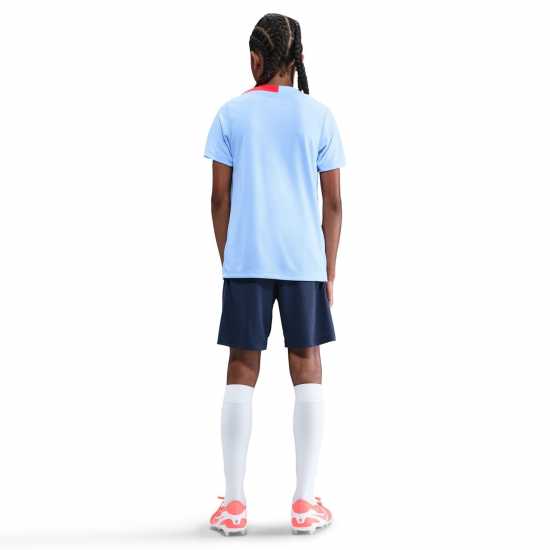 Nike Strike Short-Sleeve Football Top Juniors Blue/Red Детски тениски и фланелки
