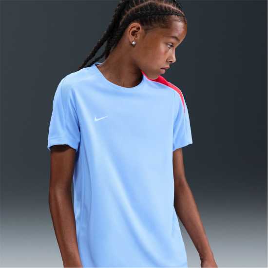 Nike Strike Short-Sleeve Football Top Juniors Blue/Red Детски тениски и фланелки