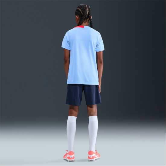 Nike Strike Short-Sleeve Football Top Juniors Blue/Red Детски тениски и фланелки