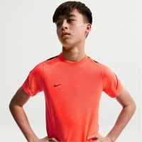 Nike Strike Short-Sleeve Football Top Juniors Hot Lava 