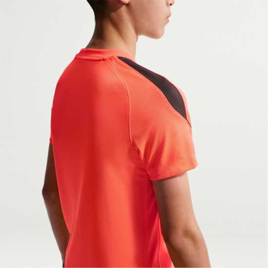 Nike Strike Short-Sleeve Football Top Juniors Hot Lava Nike Strike Short-Sleeve Football Top Juniors Hot Lava