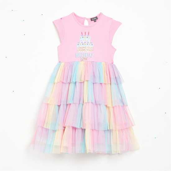 Girls Birthday Girl Dress Multi  Детски поли и рокли