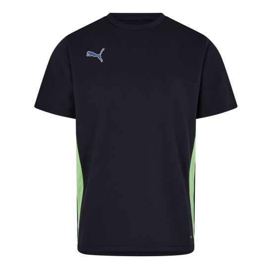 Детски тениски и фланелки Puma Finesse Training Shirt Juniors Тъмносин/Ябълка Puma Finesse Training Shirt Juniors Тъмносин/Ябълка Детски тениски и фланелки