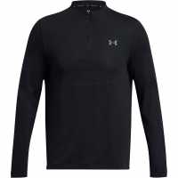 Under Armour Мъжко Горнище С Цип Rush Quarter Zip Top Mens Черно Мъжки тениски и фланелки
