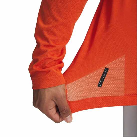 Under Armour Rush Long-Sleeve Performance Gym Top Оранжева основа 