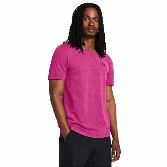 Under Armour Мъжка Риза Vanish Seamless T-Shirt Mens Astro Pink 