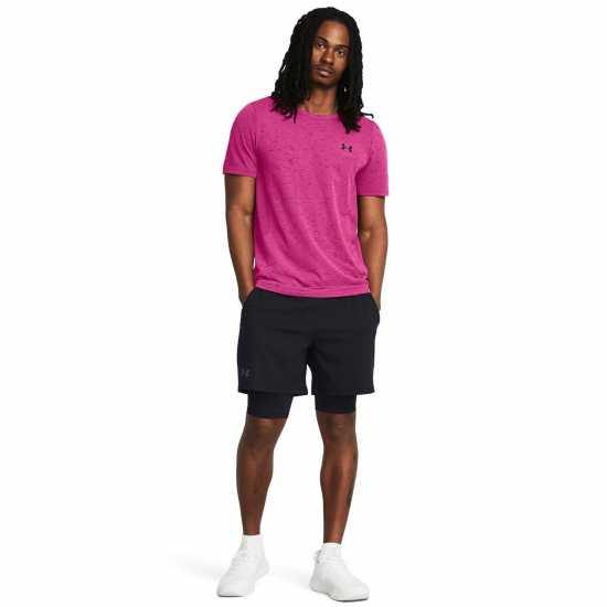 Under Armour Мъжка Риза Vanish Seamless T-Shirt Mens Astro Pink 