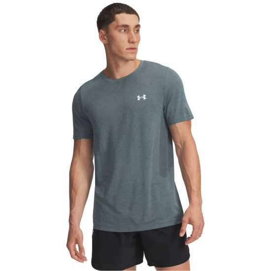 Мъжки тениски и фланелки Under Armour Мъжка Риза Vanish Seamless T-Shirt Mens Jasper Blue Under Armour Мъжка Риза Vanish Seamless T-Shirt Mens Jasper Blue Мъжки тениски и фланелки