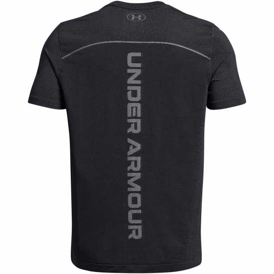 Under Armour Rush Seamless Short-Sleeve Performance Gym Top Черно/Модерно сиво 