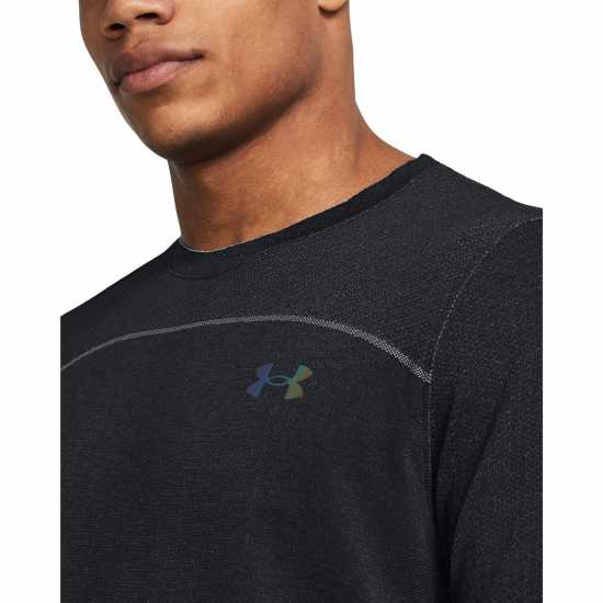 Under Armour Rush Seamless Short-Sleeve Performance Gym Top Черно/Модерно сиво 