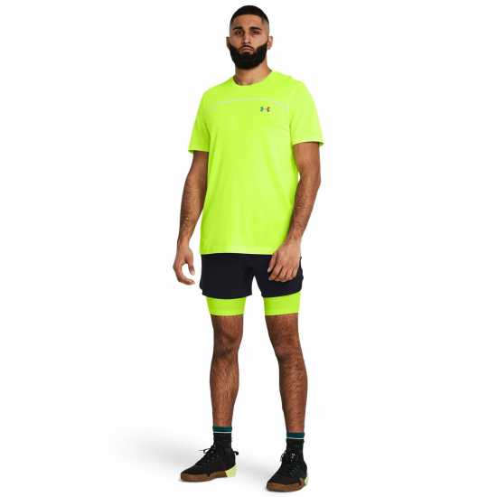 Under Armour Rush Seamless Short-Sleeve Performance Gym Top Жълто 