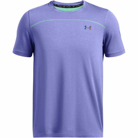 Under Armour Rush Seamless Short-Sleeve Performance Gym Top Пряк/Зелен/Черен Under Armour Rush Seamless Short-Sleeve Performance Gym Top Пряк/Зелен/Черен