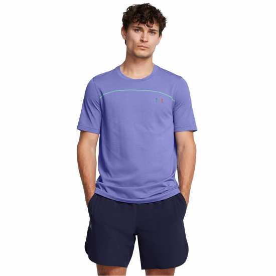 Under Armour Rush Seamless Short-Sleeve Performance Gym Top Пряк/Зелен/Черен Under Armour Rush Seamless Short-Sleeve Performance Gym Top Пряк/Зелен/Черен