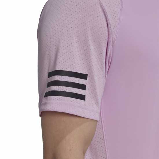 Adidas Club 3 Stripe Tennis Tee  - Мъжки ризи
