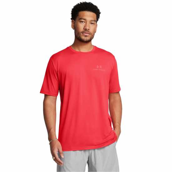 Under Armour Vanish Energy Short Sleeve Men's Red Мъжки дрехи за фитнес