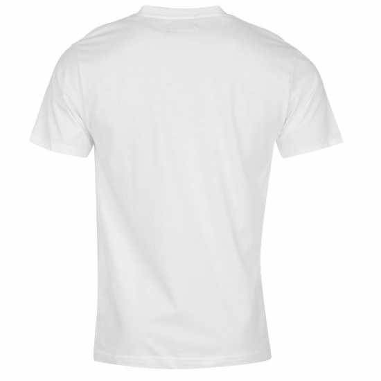 Pierre Cardin Мъжка Тениска V Neck T Shirt Mens White Мъжко облекло за едри хора