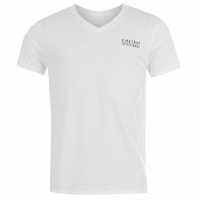 Firetrap Мъжка Тениска Path T Shirt Mens White Мъжко облекло за едри хора