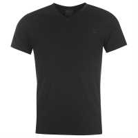 Firetrap Мъжка Тениска Path T Shirt Mens Black Мъжко облекло за едри хора
