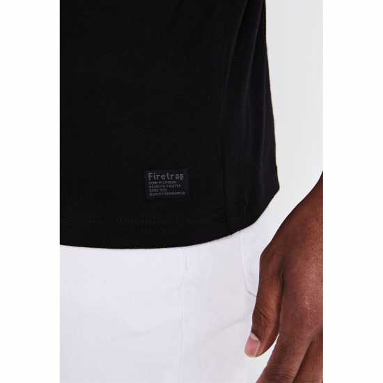 Firetrap Мъжка Тениска Path T Shirt Mens Черно Мъжки тениски и фланелки