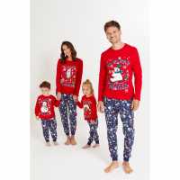 Family Christmas Festive Friends Slogan Pyjamas  Мъжки пижами