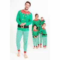 Family Christmas Elf Dress Up Pyjamas  Мъжки пижами