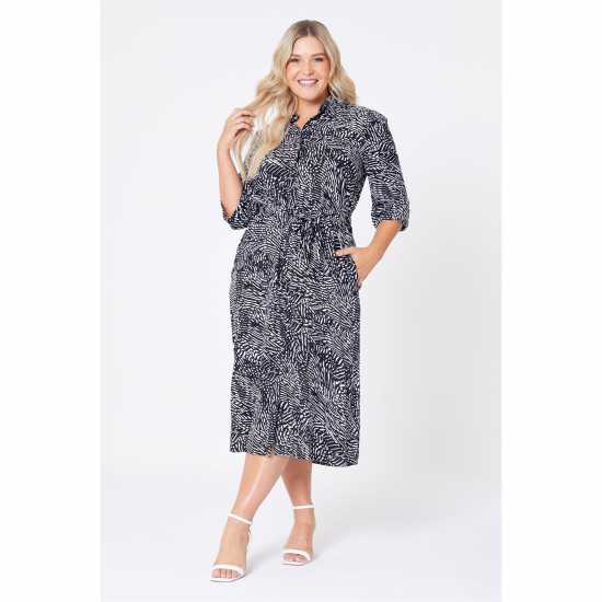 Рокля-Риза Be You Maxi Shirt Dress Geo Print  Дамски поли и рокли