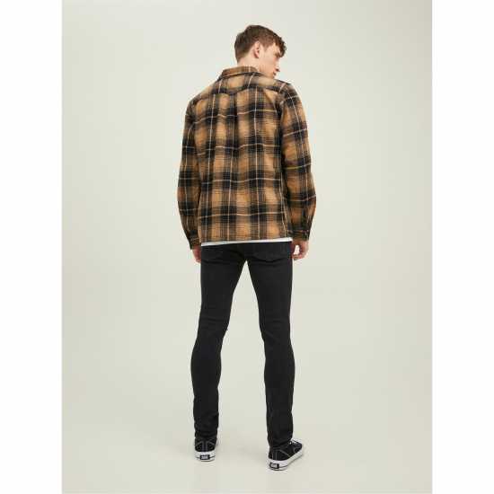 Jack And Jones Men's Liam Slim Fit Ripped Straight Leg Jeans  