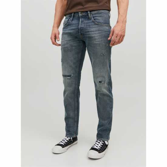 Jack And Jones Mikewood Ripped Slim Fit Jeans  - Мъжки дънки