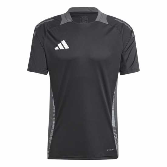 Adidas Мъжка Риза Tiro 25 Competition Training T-Shirt Mens Черно/Сиво Мъжки тениски и фланелки