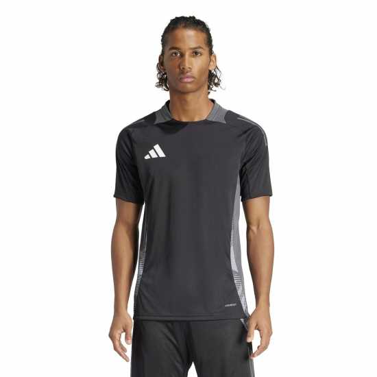 Adidas Мъжка Риза Tiro 25 Competition Training T-Shirt Mens Черно/Сиво Мъжки тениски и фланелки