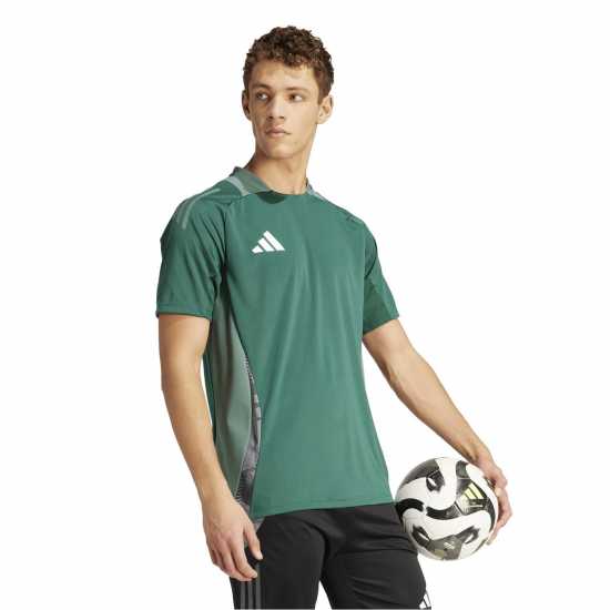 Adidas Мъжка Риза Tiro 25 Competition Training T-Shirt Mens Dark Green 