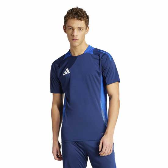 Adidas Мъжка Риза Tiro 25 Competition Training T-Shirt Mens Нави Син Мъжки тениски и фланелки