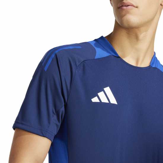 Adidas Мъжка Риза Tiro 25 Competition Training T-Shirt Mens Нави Син Мъжки тениски и фланелки