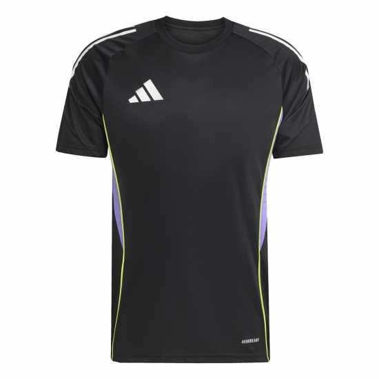 Adidas Мъжка Риза Tiro 25 Competition Training T-Shirt Mens Black/Purple Мъжки тениски и фланелки