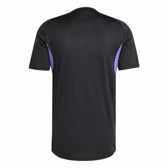 Adidas Мъжка Риза Tiro 25 Competition Training T-Shirt Mens Black/Purple Мъжки тениски и фланелки