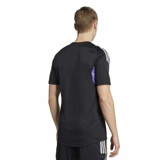 Adidas Мъжка Риза Tiro 25 Competition Training T-Shirt Mens Black/Purple Мъжки тениски и фланелки