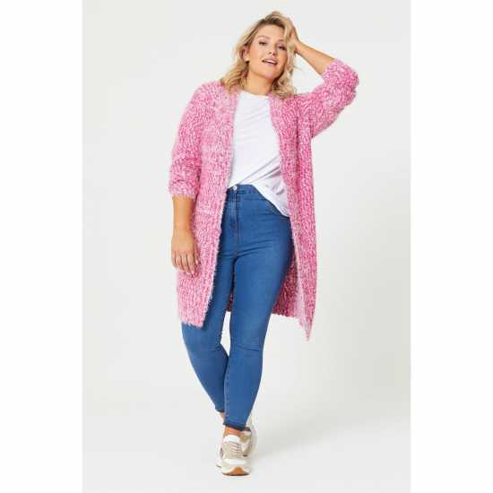 Плетена Жилетка Yarn Pink Cardigan  Дамски пуловери и жилетки