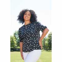 Be You Keyhole Spot Top