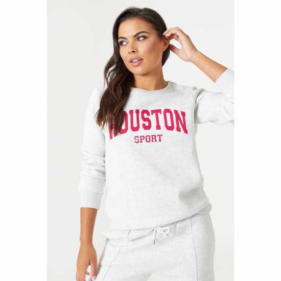 Be You Houston Slogan Sweatshirt Coord Be You Houston Slogan Sweatshirt Coord