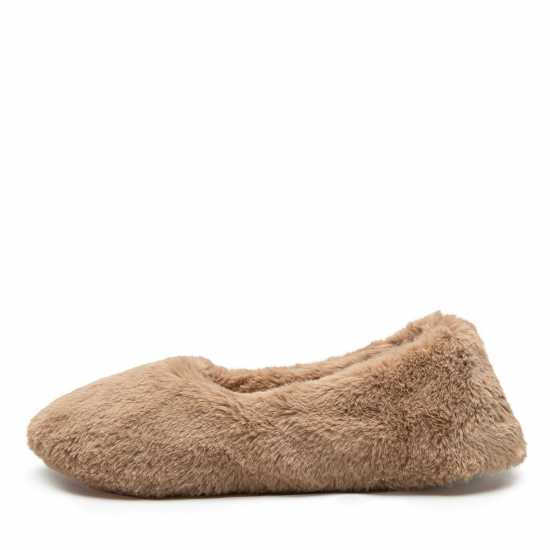 Fur Ballet Slippers Mink  Дамски обувки