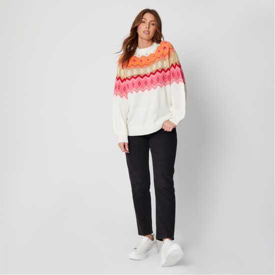 Cream Lurex Jumper  - Дамски пуловери и жилетки