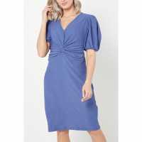 Be You Stretch Crepe Knot Front Dress  Дамски поли и рокли