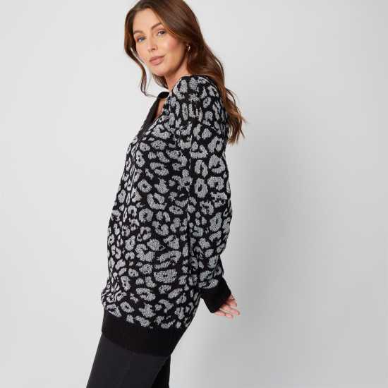 Be You Brushed Animal Print Jumper  