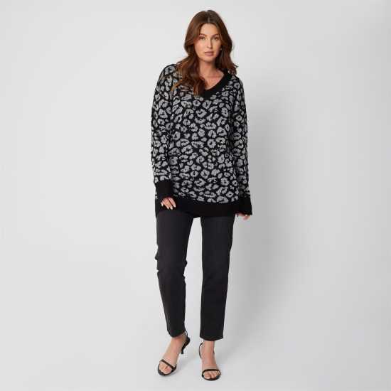 Be You Brushed Animal Print Jumper  