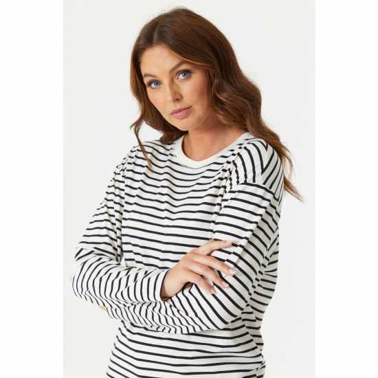 Дамски тениски и фланелки Be You Long Sleeve Stripe T-Shirt Be You Long Sleeve Stripe T-Shirt Дамски тениски и фланелки